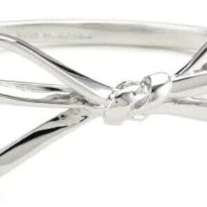 kate spade new york "Skinny Mini" Silver-Tone Bow Bangle Bracelet
